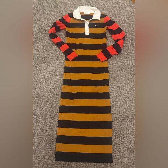 Lacoste Women's fitted polo dress - Picture 2 of 9